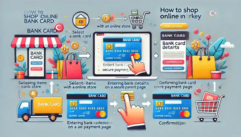 مراحل خرید آنلاین از فروشگاه‌های ترکیه با کارت بانکی: