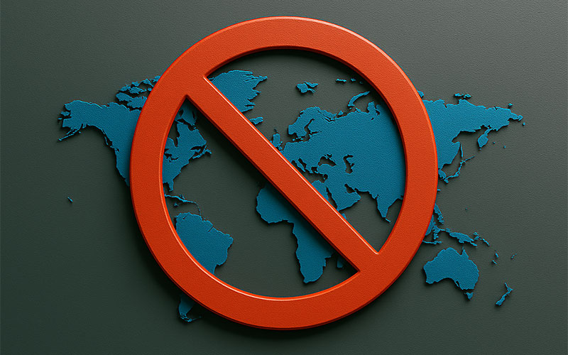 جلوگیری از بلاک شدن کارت در پرداخت بینالمللی 1 محدودیت جغرافیایی برای پرداخت بین المللی