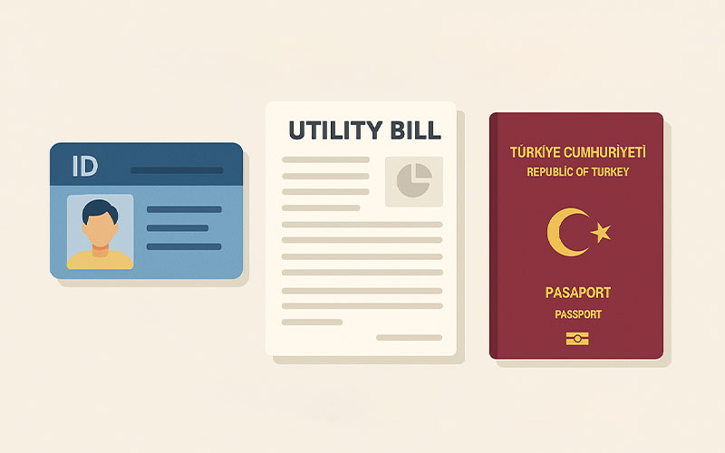 راهنمای افتتاح حساب بانکی در ترکیه 1 مدارک مورد نیاز