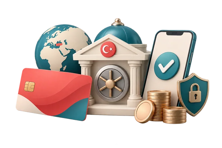رفع مشکلات حساب بانکی، کارت و اینترنت بانک ترکیه